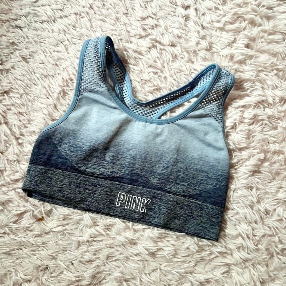 Victoria's Secret PINK Gradient Ombré Athletic Fitness Sports Bra Womens XS Yoga